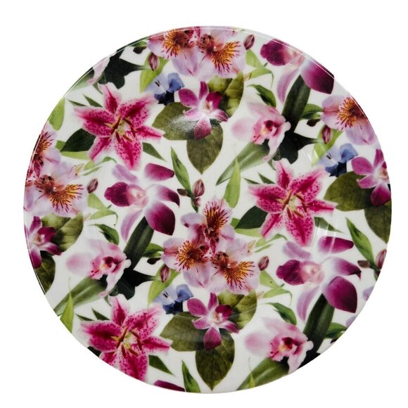 Baum Bros. Lily Chintz Collection Floral Plate 8.5" Porcelain - Picture 1 of 6
